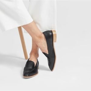 Everlane Black Leather Loafers SZ 9.5 (fits SZ 9)